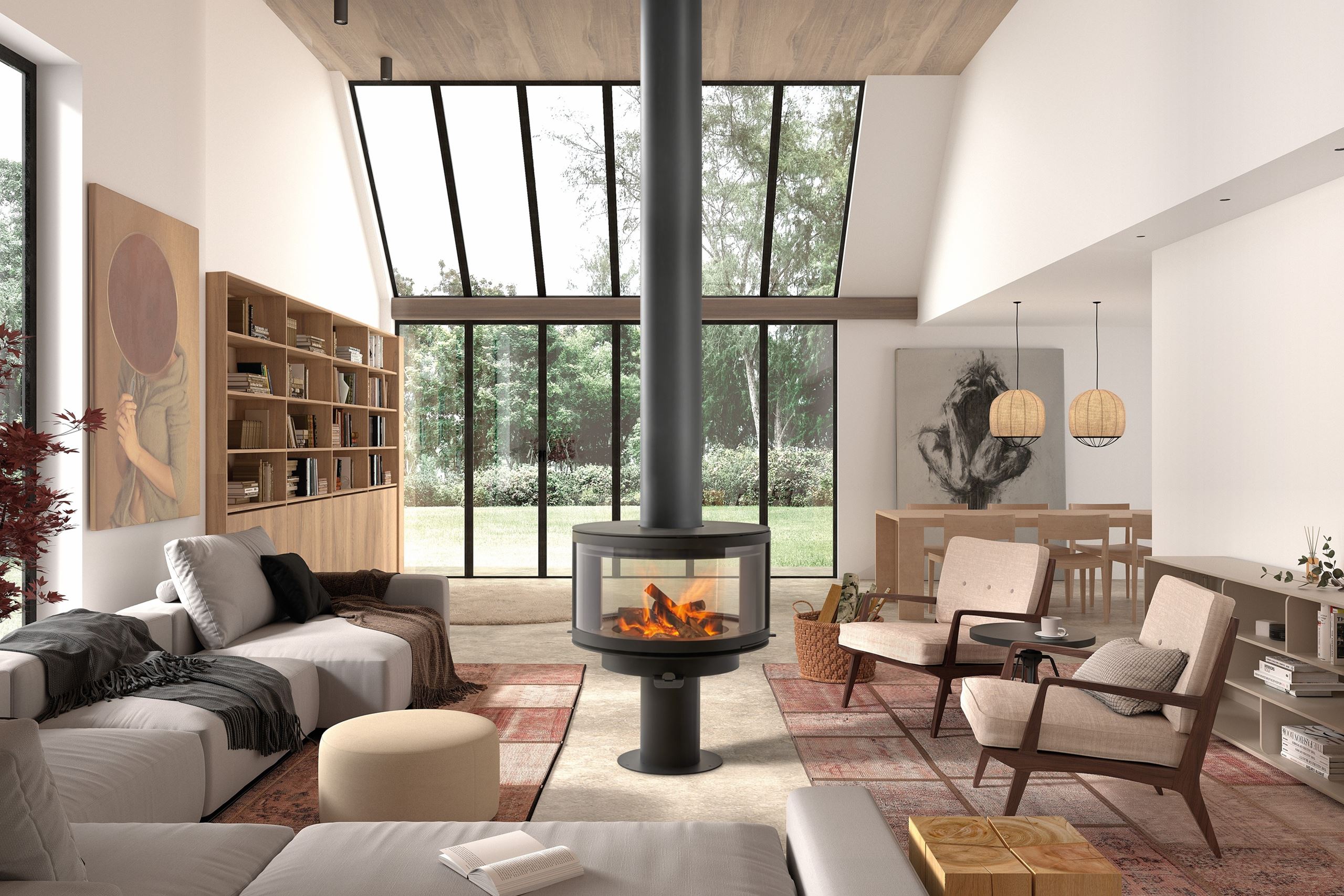 Namų centras – jaukus židinys: kaip pasirinkti ir kaip įsirengti bute