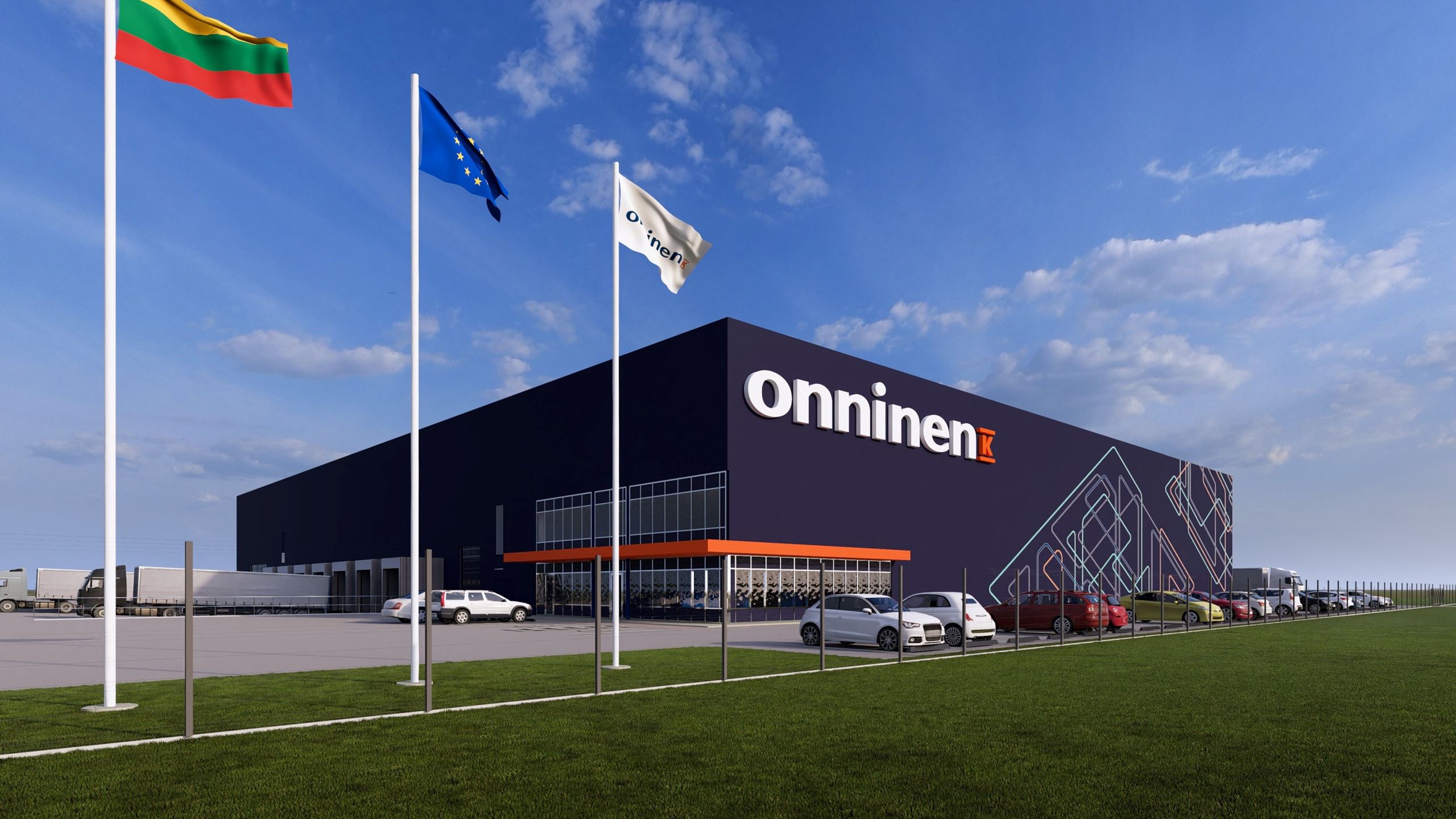 Construction of Onninen logistics center entrusted to YIT Lietuva